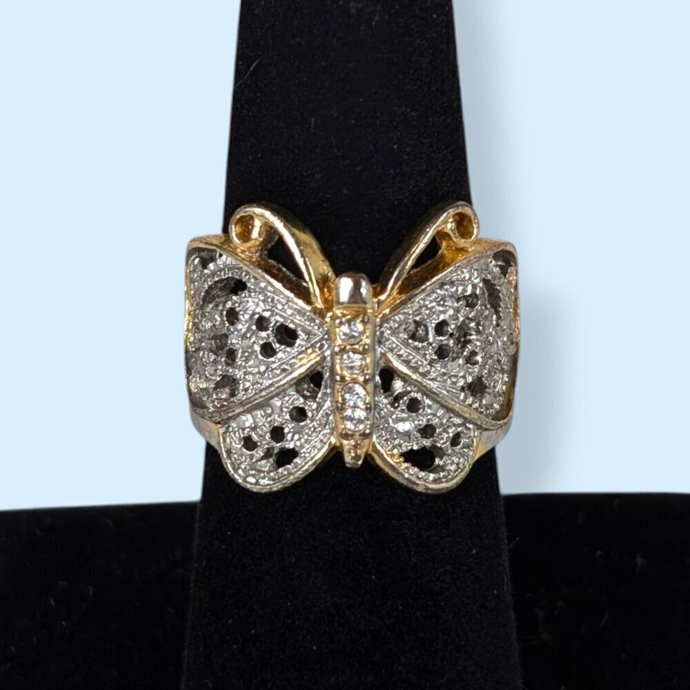 (2/$20) V. Metal Butterfly Ring